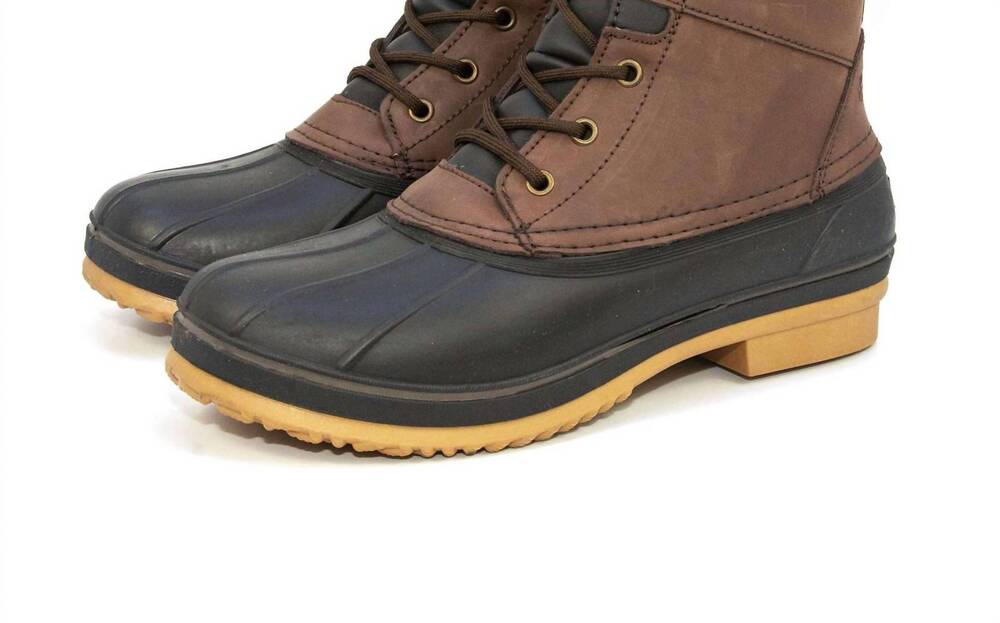 NEW NORTHSIDE men's lewiston waterproof duck boot in chocolate - Picture 2 of 7